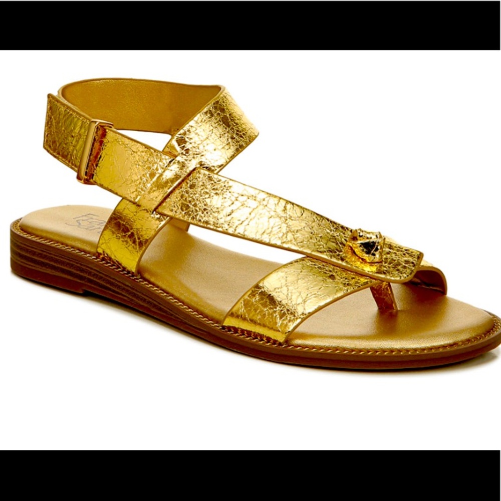 Franco Sarto L-Glenni Gold Sandals